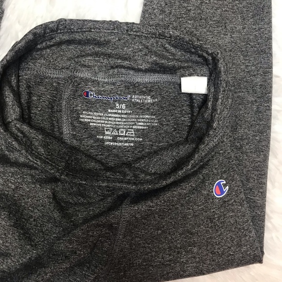 Champion Authentic Athleticwear Girls Gray Leggings Pants 5/6 - Picture 4 of 4